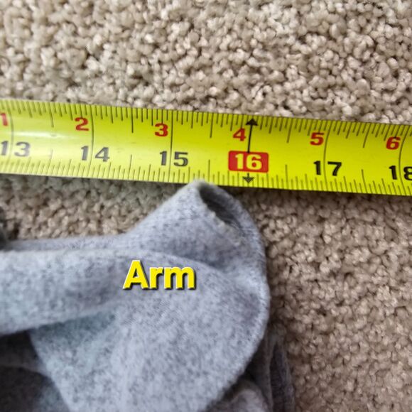 Obsess Sweater Dress with Ruffled Sleeves & Floral Embroidery Gray Girls Size Sm - Picture 9 of 9